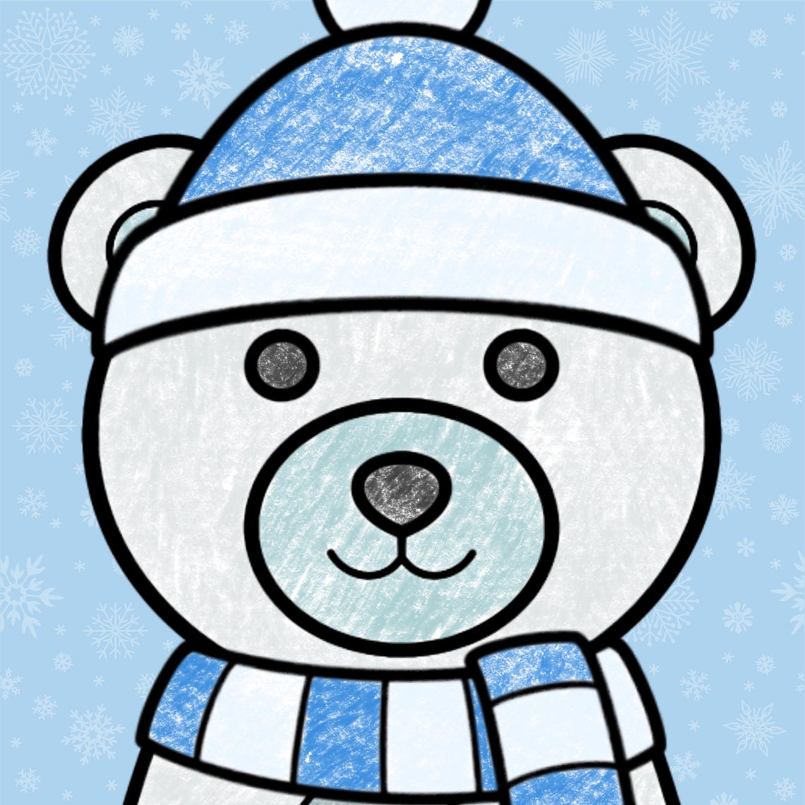 Polar Bear Cut & Glue Craft | Printable Color and Assemble Winter ...