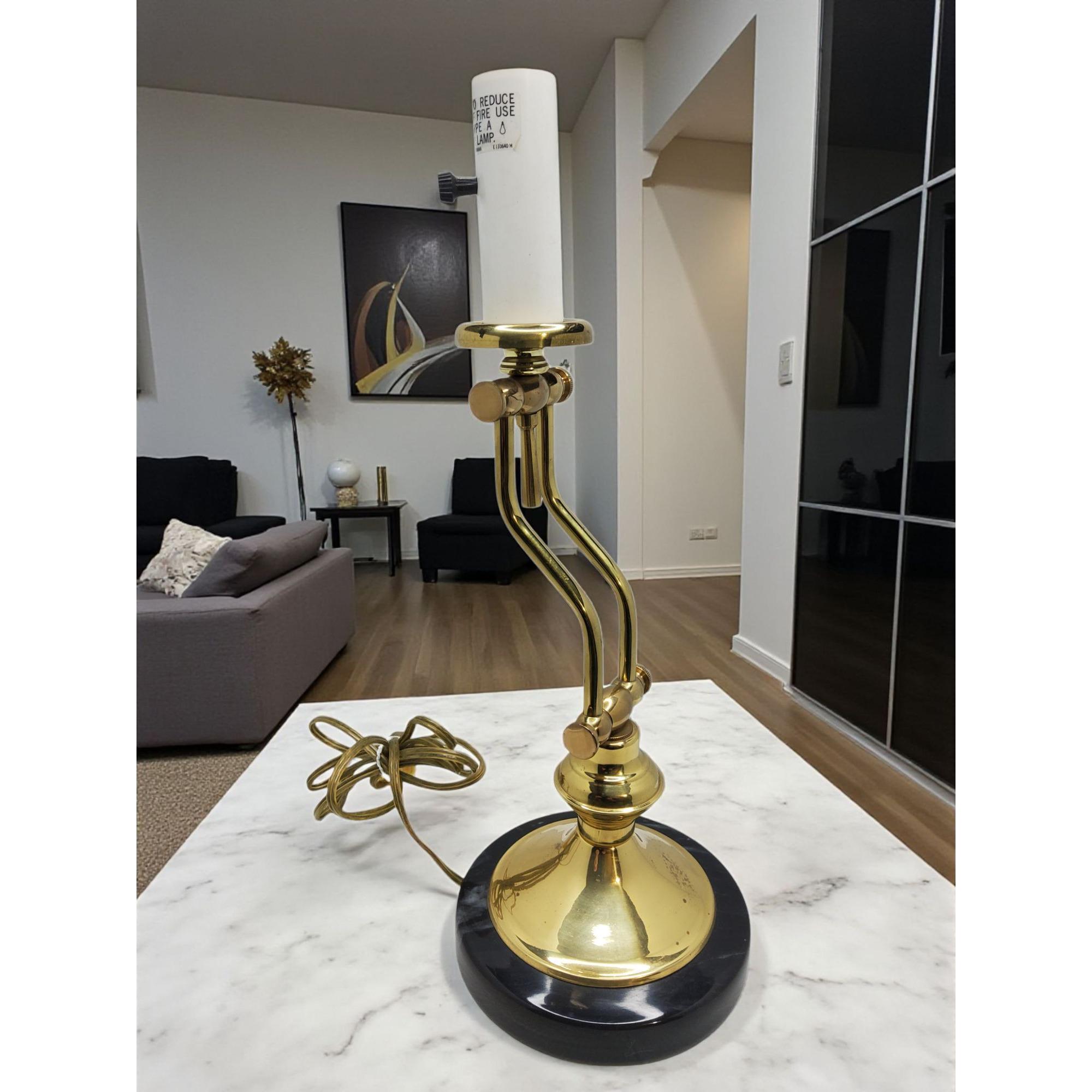 Vintage Swing Arm Brass Desk Lamp - Etsy