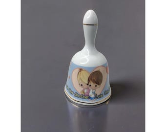 Campanula natalizia in porcellana Precious Moments, edizione 2000: Amatevi gli uni gli altri.