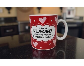 Valentinstag Super Nurse Becher, 14 Unzen Kaffee Teebecher