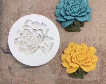 Sillicreations mold Vintage Flower Floral foodsafe silicone mould resin fimo soap mod podge M0146