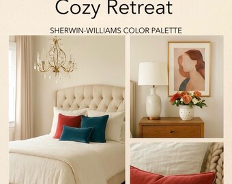 COSY RÜCKZUG Sherwin Williams Farbpalette, ** Professionelle virtuelle und persönliche Innenausstattungsservices werden separat angeboten **