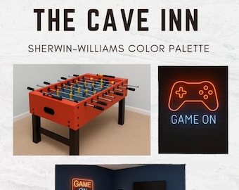 THE CAVE INN Sherwin-Williams-Farbpalette, ** Professionelle virtuelle und persönliche Innendekorationsservices werden separat angeboten **