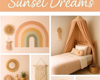 SUNSET DREAMS, Sherwin Williams Farbpalette, ** Professionelle virtuelle und persönliche Interior Design-Services werden separat angeboten **