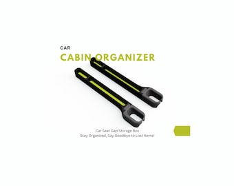 Opvuller en opberger autostoeltje | Universele Caddy met zijvak | Stop met sleutels laten vallen