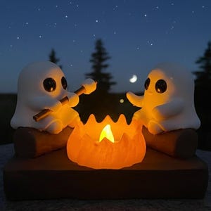 Ghost Campfire Light – Cozy Halloween & Home Ambient Decor