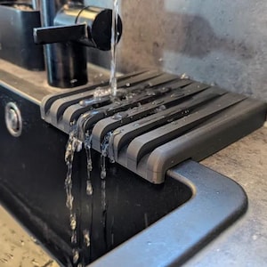 Over-Sink Sponge Holder – Stainless Steel Kitchen Sink Caddy, Quick-Dry Dish Sponge Rack
