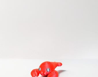 Red Flexi Lobster – drukowane w 3D przegubowe stworzenie morskie