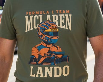 Lando Norris Mclaren F1 T-Shirt: Retro Racing Motorsport Apparel