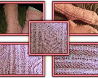 Love on the Line - Toe Up Sock knitting pattern PDF only