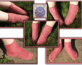 Twisted Dreams Toe Up sock knitting pattern PDF only