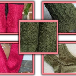 Drifting Hearts Cuff Down sock knitting pattern PDF only
