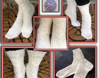 Twisted Dreams Top Down sock knitting pattern PDF only