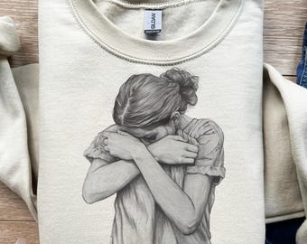 Mujer llorando, boceto de chica triste, retrato melancólico, diseño de camiseta, png, svg, sublimación, dtf, dibujado a mano, dibujo a lápiz, emoción profunda, impresión gráfica, tinta