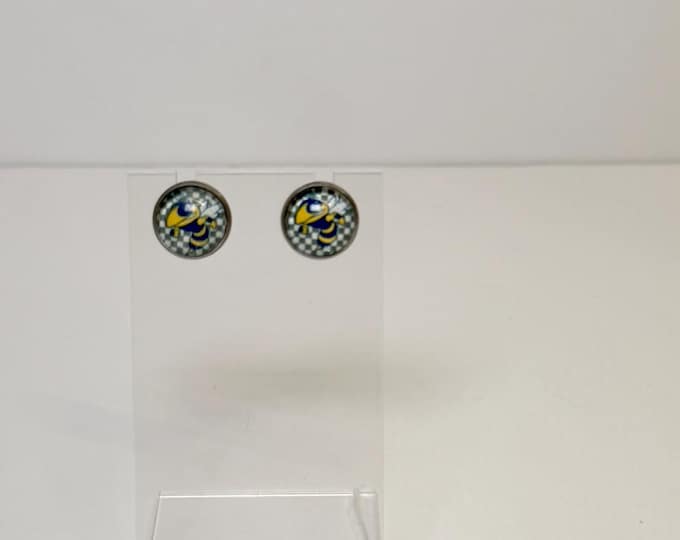 Rochelle Hornets Stud Earrings