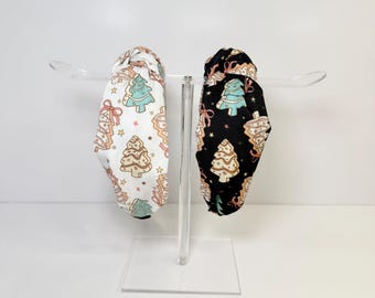 Christmas Tree Cookie Knotted Headband