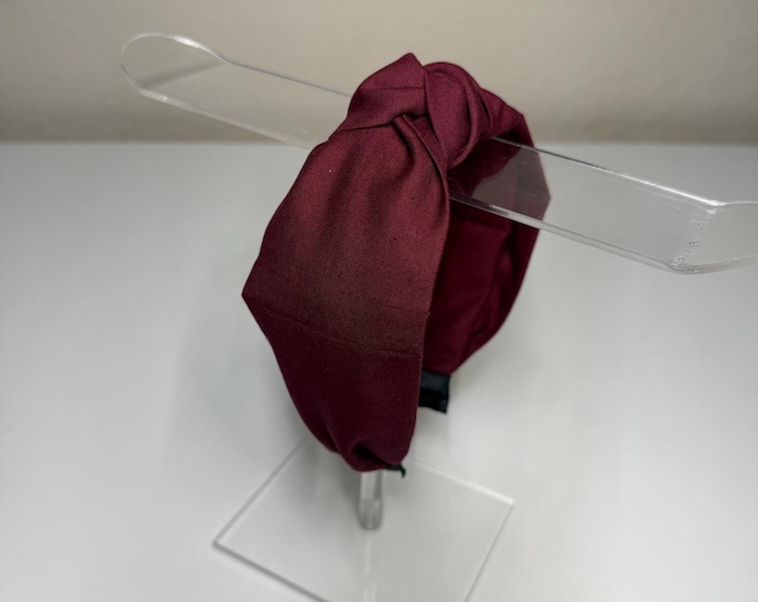 Maroon Knotted Headband