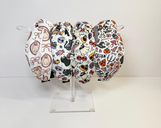 Halloween Knotted Headbands (SOLD SEPARATELY)