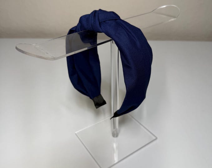 Navy Blue Knotted Headband