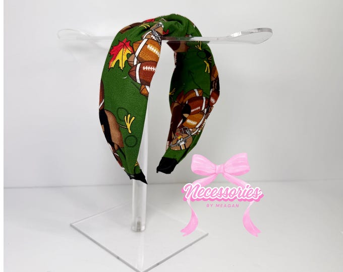 Football Turkey Knotted Headband