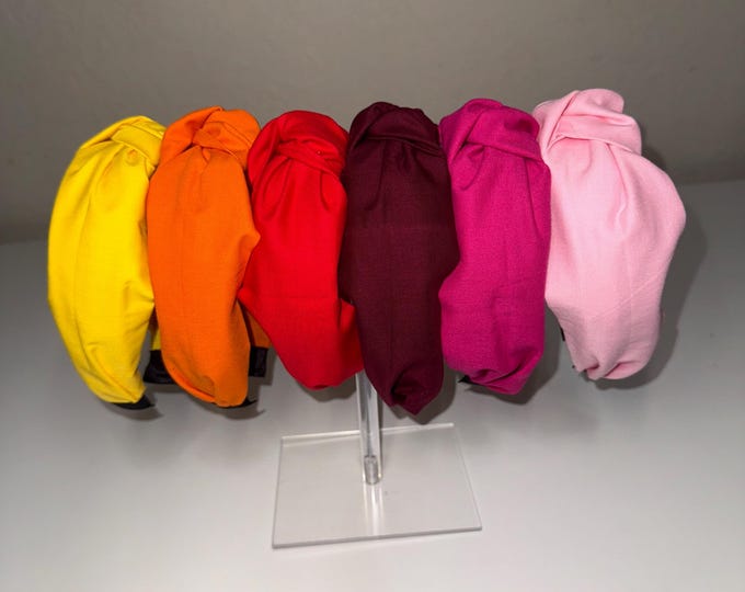Warm Toned Solids Knotted Headbands (SOLD SEPARATELY)
