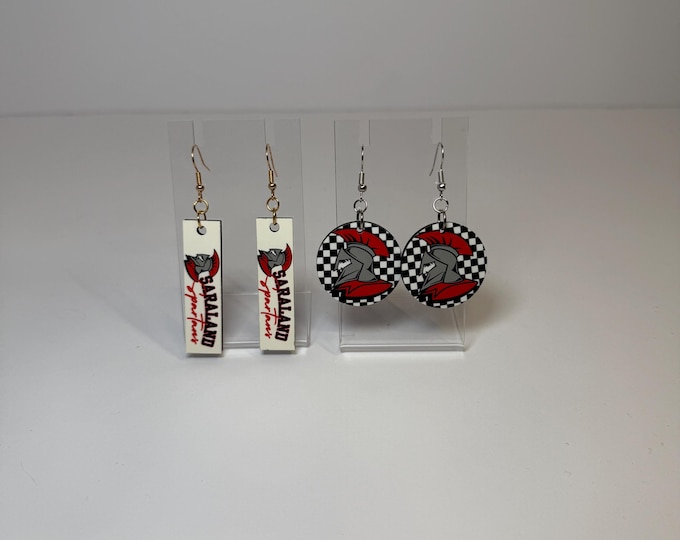 Saraland Spartans Earrings (SOLD SEPARATELY)