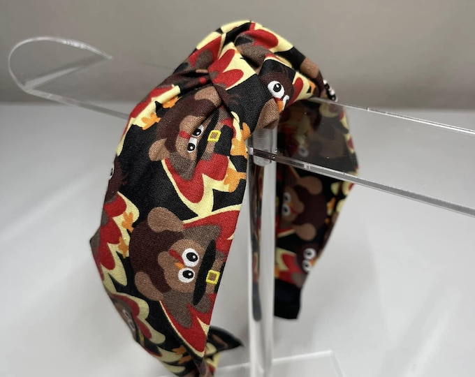 Thanksgiving Turkey Knotted Headband