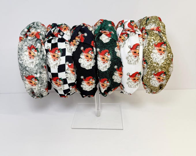 Classic Santa Knotted Headband (SOLD SEPARATELY)
