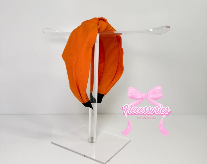 Orange Knotted Headband - Cheerful Hair Accessory