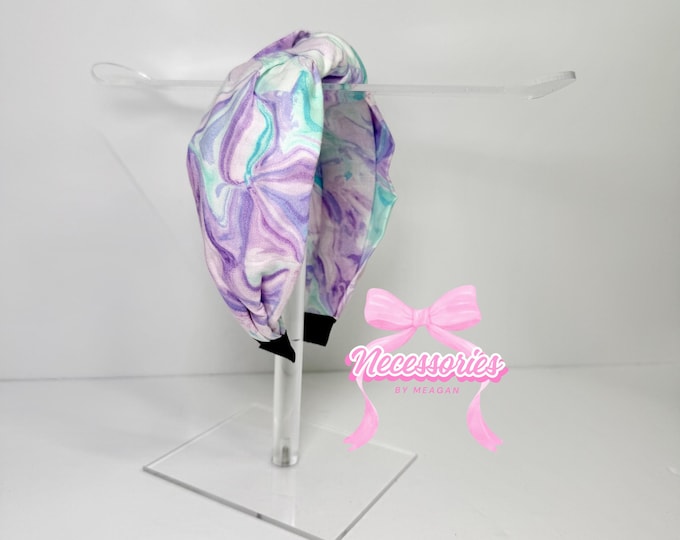 Pastel Watercolor Knotted Headband