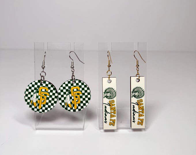 Santa Fe Indians Earrings (SOLD SEPARATELY)