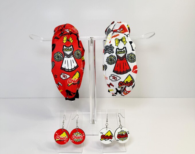 Dickinson Chiefs CHEER Knotted Headband