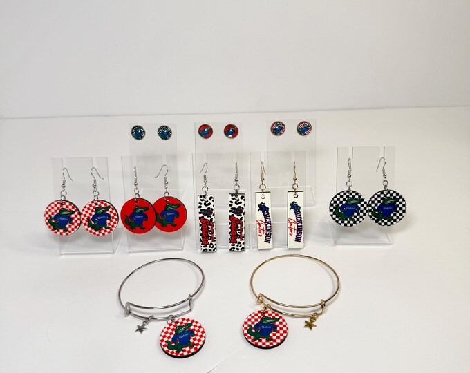 Dickinson Gators Earrings & Bracelets (SOLD SEPARATELY)