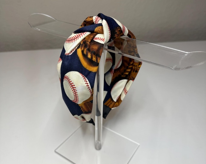 Baseball Glove Knotted Headband
