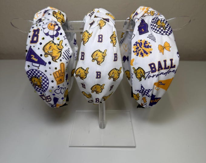 Ball High Tornadoes Knotted Headband (SOLD SEPARATELY)