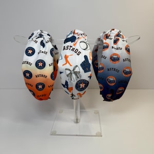 Houston Astros-hoofdbanden met knopen (Apart verkrijgbaar)