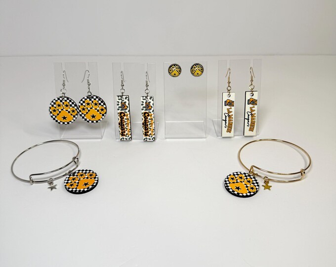La Marque Cougars Earrings & Bracelets (SOLD SEPARATELY)