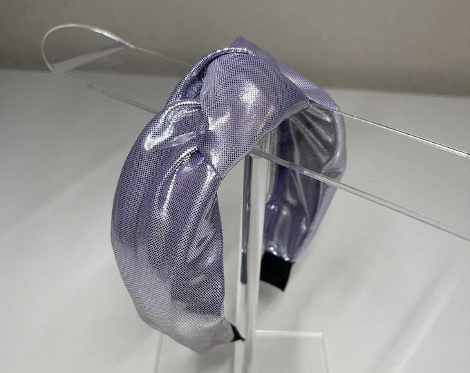 Lavender Metallic Knotted Headband