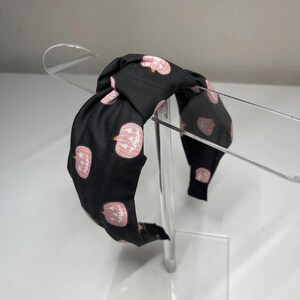 Pink Pumpkin Knotted Headband