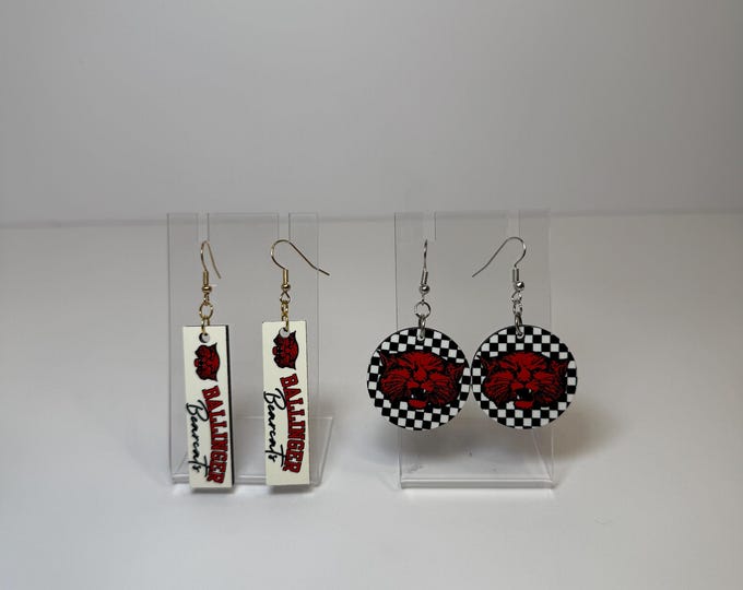 Ballinger Bearcats Earrings (SOLD SEPARATELY)
