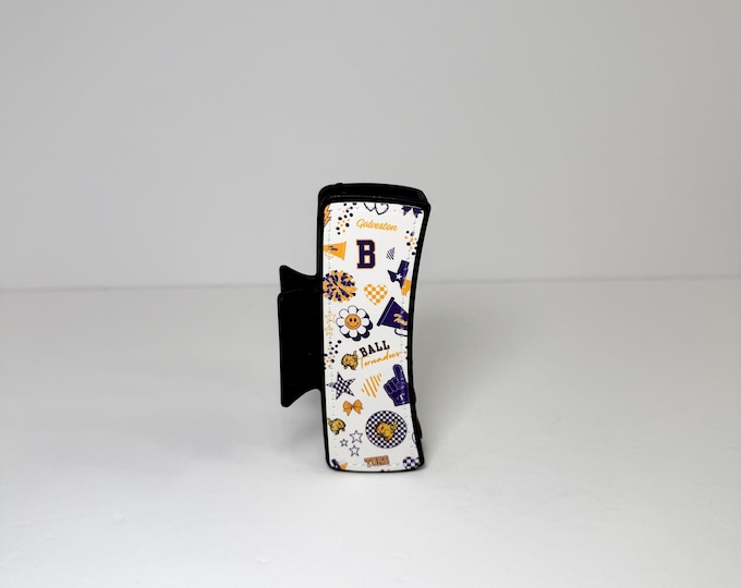 Galveston Ball High Tornadoes Claw Clip