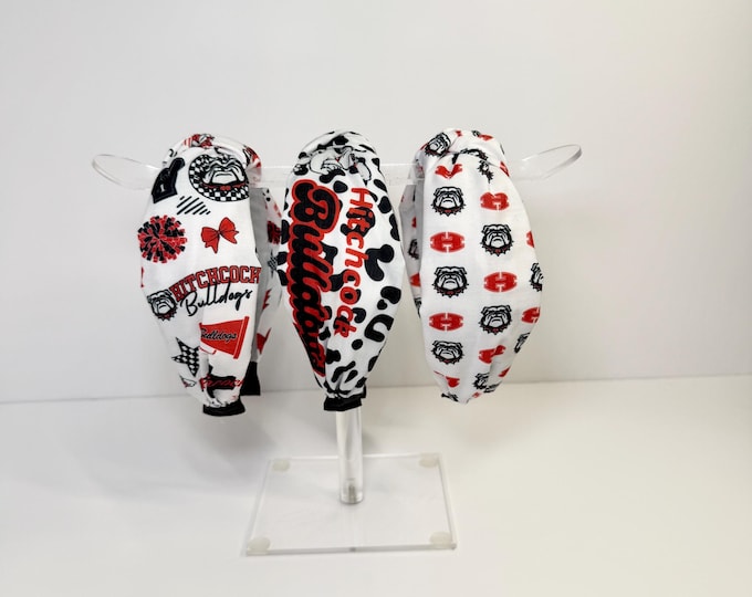 Hitchcock Bulldogs Knotted Headband