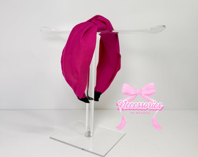 Hot Pink Knotted Headband