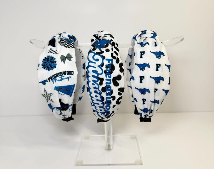 Friendswood Mustangs Knotted Headband