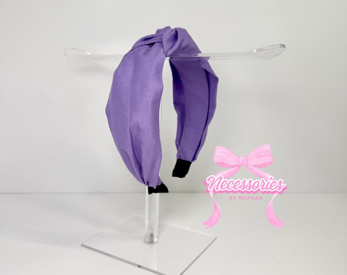 Lavender Knotted Headband: Soft Pastel Accessory