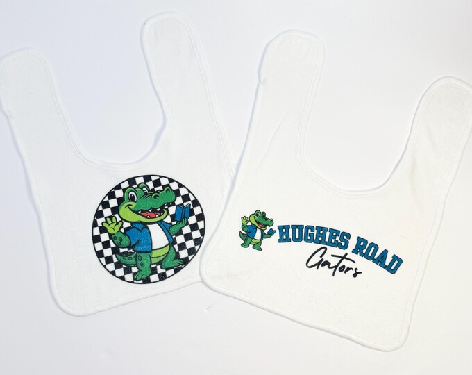 Hughes Road Elementary Gators Baby Bibs