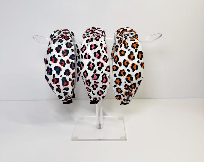 Leopard Print Knotted Headbands (SOLD SEPERATELY)