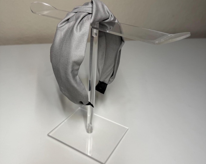 Gray Knotted Headband