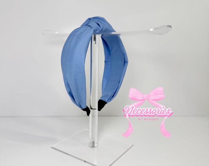 Light Blue Knotted Headband