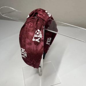 Texas A&M Tie-Dye Knotted Headband
